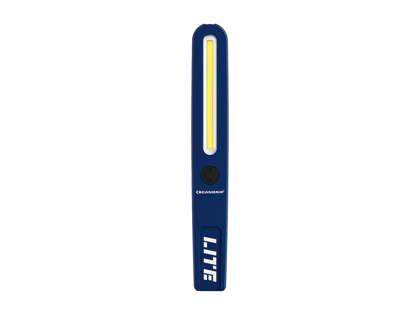 Produto Raven 035666 - Lanterna longa, ultra fina e potente com LED COB Scangrip Stick Lite M. <ul><li>Características/Diferenciais: </li><li>a) LED COB em formato de faixa, que produz luz branca brilhante com até 400 lúmens, com alta eficiência energética (130 lm/W), </li><li>b) LED de alta potência no topo, que produz luz branca brilhante com 75 lúmens, </li><li>c) Função Dimmer (com memória): permite ajustar facilmente a intensidade da luz principal em qualquer nível entre 40 e 400 lúmens, bastando manter pressionado o botão que liga a lanterna, </li><li>d) bateria recarregável, com autonomia de até 20 h, </li><li>e) formato ergonômico, estreito, longo e fino (250 x 34 x 15 mm), com cantos arredondados, e peso total de apenas 88 g, que proporcionam conforto na utilização, </li><li>f) ímã traseiro para fixação da lanterna, que permite deixar as mãos livres, </li><li>g) carcaça com proteção contra a entrada de impurezas sólidas (grau IP20) e resistente a impactos externos (grau IK07) e a quedas de até 1 m e </li><li>h) acompanha cabo USB-A / mini DC de 1 m para recarga (não acompanha carregador).</li></ul> - Iluminação