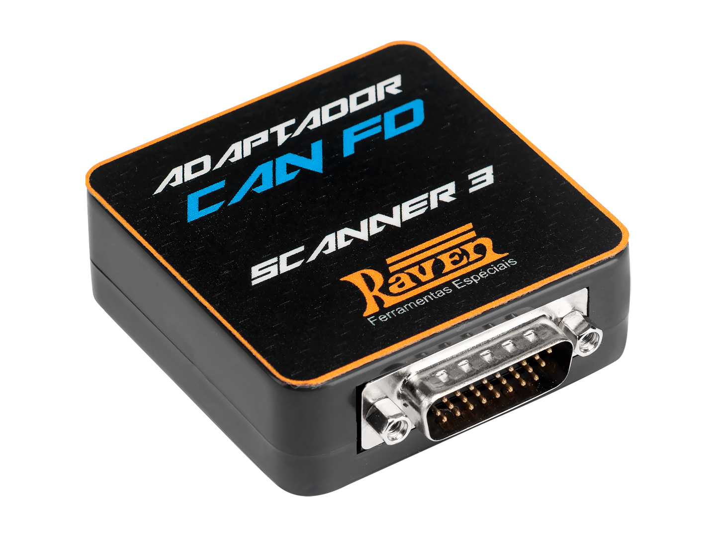 Produto Raven 108833 - Adaptador CAN FD - Adaptador para conectar o Scanner 3 1ª ger. (108800 / 801 / 850 / 851 / 900 / 901) aos veículos equipados com o protocolo de comunicação de alta velocidade CAN FD (ex.: GM Onix 2ª ger. (19>) e Tracker 3ª ger. (20>)). Para converter o Scanner 3 1ª ger. no Scanner 3 PRO, que se conecta aos veículos com protocolos CAN FD e DoIP sem a necessidade de adaptador, além de possuir maior capacidade e velocidade de processamento, confira as opções de upgrade disponíveis.<ul></ul> - Elétrica